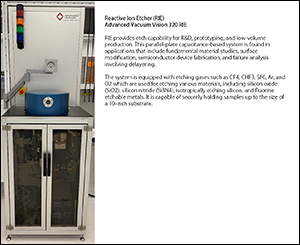 Image of Reactive Ion Etcher in the IMS Cleanroom