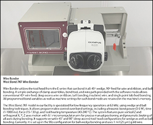 Image of the Wire Bonder in the IMS Cleanroom